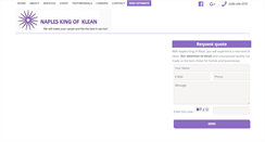 Desktop Screenshot of napleskingofklean.com