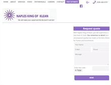 Tablet Screenshot of napleskingofklean.com